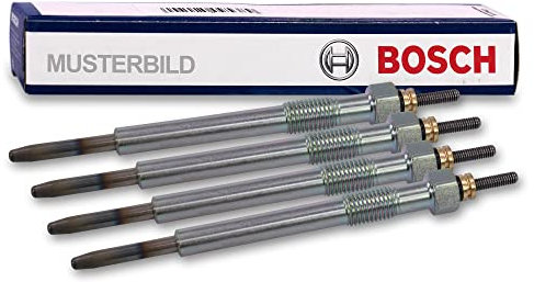 4x Bosch Glühkerze Duraterm GLP092, Kippschalter, manuell, Silver