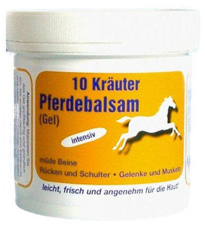ALWAG 10 Kräuter Pferdebalsam Gel - 250 ml - wohltuend frisch für die Haut, dermatologisch getestet