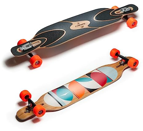 LOADED Komplett Dervish Sama Flex 2 Longboard med Paris lastbilar blk, Orangatang Durian 83a