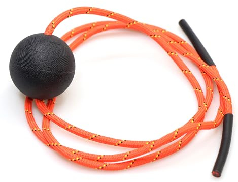 Tiger Tail Tiger Ball 1.7 Foam Roller Ball + 50”+ Corded Rope – Deep Tissue Massage Ball: Feet, Legs, Neck, Back – Trigger Point Massage Therapy – Relieve Muscle Soreness – Muscle Recovery