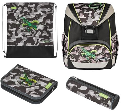 Herlitz Schulranzen UltraLight Plus Camo Dragon, 16 l