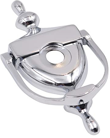 VOANZO Türklopfer für Haustür mit Spionageloch, moderner, minimalistischer Tor-Sicherheits-Türklopfer – Silber