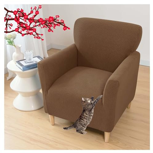 Sesselbezug Stretch Sesselhusse, Sofaüberzug Clubsessel Sessel Bezug Cocktailsessel Armchair Sesselhussen mit Armlehne Hussen für Sessel für Eine Einfache Reinigung (Color : A11)