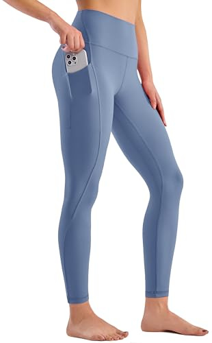 BAYDI Clouduxi 64cm High Waist Sport Leggings Damen Blickdicht Yogahose Sporthose Lang Yoga Pants mit Taschen