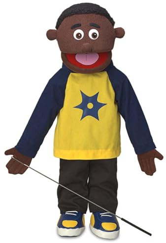 25 Jordan, Black Boy, Full Body, Ventriloquist Style Puppet