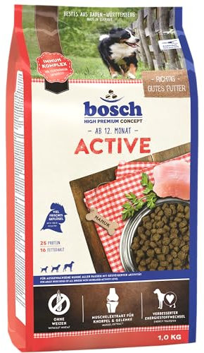 bosch HPC Active | Hundetrockenfutter für ausgewachsene Hunde aller Rassen mit gesteigerter Aktivität | 1 x 3 kg
