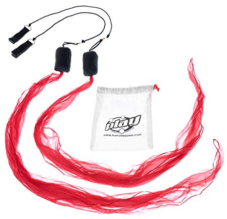 Play Juggling - Bufanda Bolas con pañuelo de Colores para Malabares - Rojo