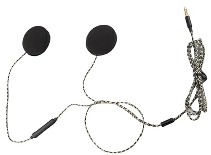 Qiilu Motorcykelhörlurar, hjälmhögtalare, motorcykelhjälmhörlurar, högtalare, handsfree-funktion för Android, MP3, dator och ljudenheter med 3,5 mm gränssnitt