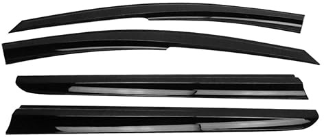 4X Windabweiser Regenabweiser kompatibel mit Ford Tourneo Courier 2014-2024 Acryl Dunkel