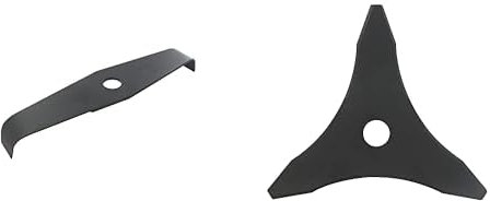 Greenstar Lame de rechange 2 dents 23754 spéciale ronces, Tranchant de 320 mm, Alésage : 25,4 mm, Épaisseur : 3 mm & Lame de débroussailleuse à trois dents 23265, Tranchant de 255 mm