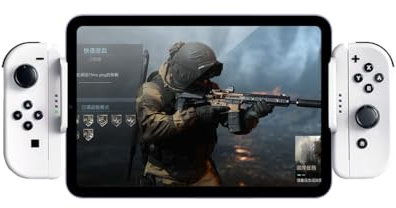 phistone Switch Joycon Gaming Holder for iPhone/ipad/Tablets, Multifunctional Mobile Device Holder for Gaming, Compatible with Android/iOS, Adjustable Controller Stand (Supports 12-25CM)(Black)