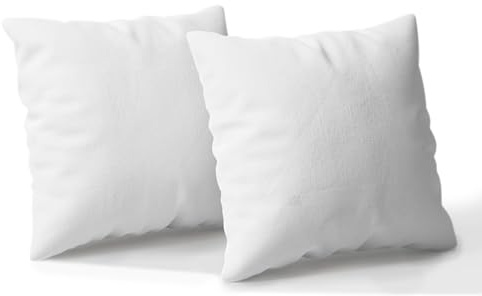 Luxus Premium 40x40, 40x80 und 80x80 2er Pack Kopfkissen 100% Baumwoll Hotelqualität Flauschig Kuscheliges & Bequemes Kopfkissen Weiß für Kinder & Erwachsene Weiches (80x80 Packung mit 2 Stück)