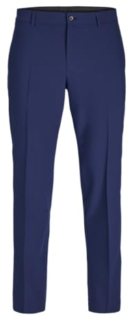 JACK&JONES JPRBUSHWICK Harry Trouser Slim FIT, Pantalones de Traje Hombre, Medieval Blue/Fit:Slim FIT,