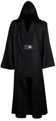 kinstell Disfraz de túnica con capucha para hombre, uniforme completo, disfraz de Halloween