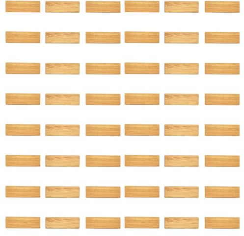 Laroal 48 piezas de suelo de bambú retro ensamblado a escala 1/12, accesorios para casa de muñecas, modelo de escena en miniatura, suelo de casa de muñecas, muebles para casa de muñecas