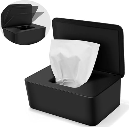 Salviette umidificate per bambini, dispenser di salviette umide ricaricabile, carta igienica con coperchio, per casa, bagno, viaggio, compatibile con carta igienica umida e salviettine multiuso