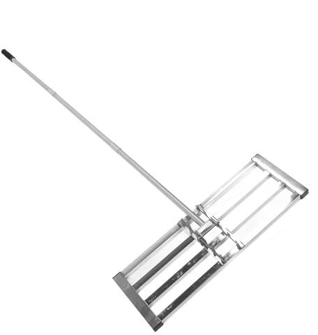 Goshyda Rake de Nivelación de Césped, Nivel de Herramienta de Tierra Nivelada de Tierra de Tierra de Tierra, de Tierra de 29.9x10.2 Pulgadas, para Campos de Golf de Jardín en el