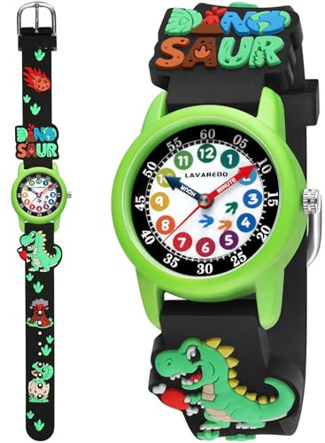 VTAIGE Kids Watch, Cute 3D Cartoon Toddler Watches, Waterproof Analog Learning-to-Tell-Time Watch with Soft Silicone Band – Fun Educational Gift for Boys & Girls Ages 3-8