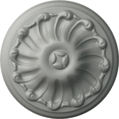 Ekena Millwork ROS05X05MU Mullin Round Rosette, 5 7/8OD x 1 5/8P, Primed
