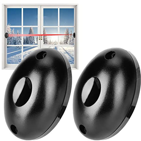 Infrared Barrier Light Beam Infrared Sensor, 1 Pair Waterproof Door Single Beam Alarm Photoelectric Infrared Detector Anti Thief Sensor Home Window Security System, Motion Detector for Door Window