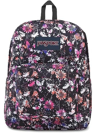 JanSport Superbreak Backpack - Lightweight School Pack, Chroma Floral