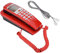 Corded Telephone, FSK DTMF Caller ID Display Wall Mounted Corded Landline Telephone, Last Number Redial, Anti Anti Interference, Storage and Query Functions, for Office, Hotel, Home, Red