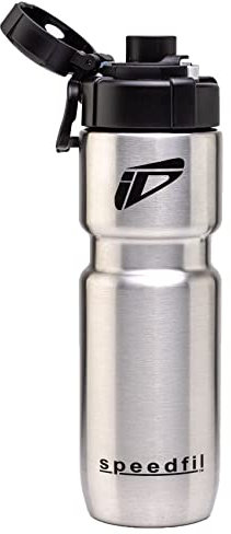 Speedfil Insulated Bicycle Water Bottle (Silver, 621ml) | Stainless Steel Bike & Sport Flask| Triathlon Cycling Accessories