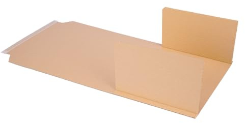 verpacking Paquete de libros 310 x 250 x 20-70 mm, DIN A4, autoadhesivo (dimensiones exteriores 350 x 250 x 20-70 mm), embalaje universal para envolver (500 unidades)