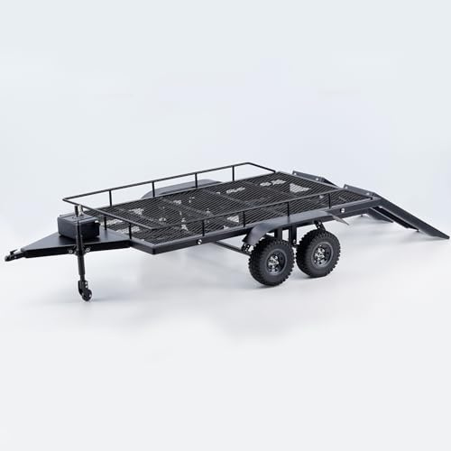 TCRC Heavy Duty Truck Trailer for 1/10 RC Crawler Car Axial SCX10 SCX10 II SCX10 III Traxxas TRX4 TRX6 D90 CC01