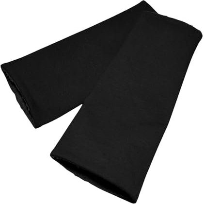 Britta Meier Midi-Pulswärmer außen Baumwoll-Jersey, innen 100% Baumwollfleece (Schwarz)