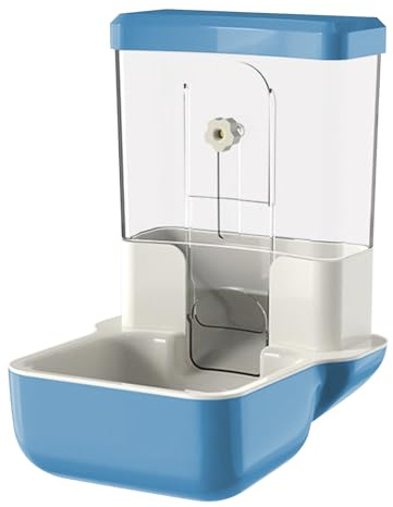 Mangeoire Lapin Automatique | Distributeur Automatique de Nourriture pour Animaux 800ml pour Cage Clapier Clôture pour Petits Animaux Lapin Cobaye Chinchilla Oiseau