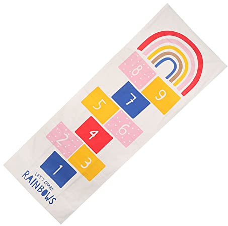 Qcwwy Tappeto da Gioco in Cotone Per Bambini Tappeto da Gioco in Cotone Per Area Educativa 78,7X29,1 Pollici Per Camera da Letto e Sala Giochi Attrezzatura da Per Bambini Al Coperto