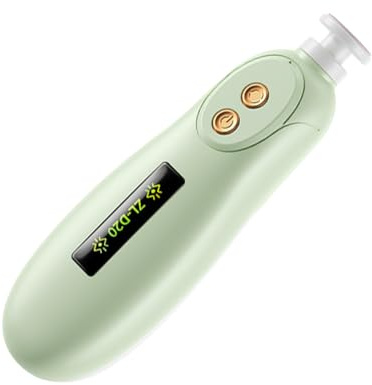 GYCAQAC Lime à ongles électrique pour bébé avec six têtes de broyage interchangeables, faible bruit, Pour Nouveau-nés, Soin des Ongles en Sécurité, pour Bébé et Adulte, Vert, 133 x 42 mm