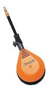 Stihl Rotating Cleaning Brush, Orange, Round, Adjustable Working Angle, 160mm Diameter, For RE 98 - RE 163 Plus