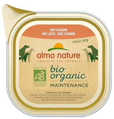 Almo Nature Daily Menu Bio au Saumon pour Chien (32 x 100 g)