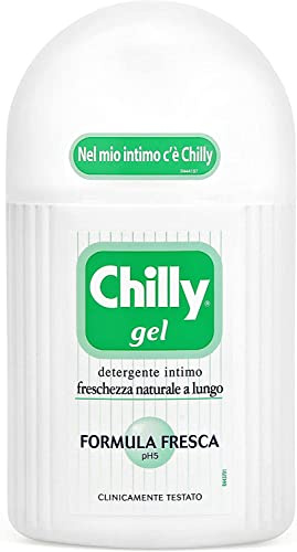 12x Chilly Gel Intim-Reinigungsgel Reiniger für die Intimhygiene mit natürlichem Menthol klinisch getestete natürliche Frische pH 5 200 ml + Italian Gourmet polpa 400g