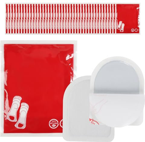 Izrielar Zehenwärmer 40 Paar Wärmepads, Fußwärmer für 8 Stunden Wärme | Luftaktiviert | Selbstklebend | Fußwärmkissen für Alle Größen, Ideal für Outdoor Aktivitäten