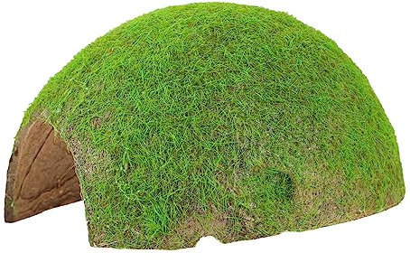 BESPORTBLE Vivid Reptile Cave Terrarium Dekorativer Unterschlupf Aus Moos Für Wasser-schildkröten Frösche Und Eidechsen Leicht Und Platzsparend Rückzugsmöglichkeit Für Reptilien