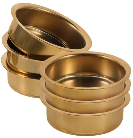 Yardenfun 6 Piezas Quemador de Incienso, Accesorios para aromaterapia, Quemador de Incienso de Metal, Disco Interior, Adecuado para y decoración sin Colores Dorados