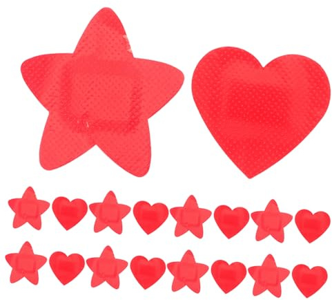 Veemoon 30 Piezas Apósitos Personalizados Infantiles Dibujos Animados Apósitos De Tela Transpirable Para Rasguños y Heridas Regalos Temática De Estrellas y Corazones