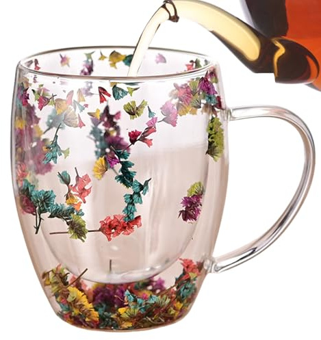 Glasmuggar med dubbla väggar – 350 ml isolerade cappuccinokoppar