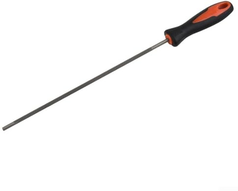 Herramienta de limas redondas de motosierra de acero para cadenas 3/8 y 404, herramienta de reparación de troncos portátil y conveniente (4 mm)