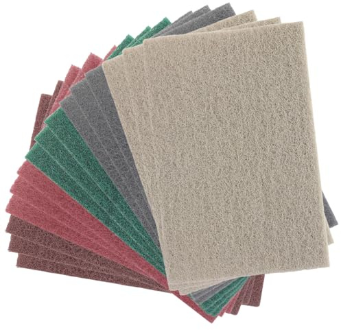 15Pz Spugna Abrasiva Fine 150x230 mm Carta Abrasiva in Tessuto Non Tessuto | Spugn Abrasive Sottili Grana 600/800/1000/1500/3000 Riutilizzabile Spugne Abrasive per Legno Metallo e Acciaio Inossidabile