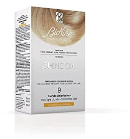 Bionike Shine On - Trattamento Colorante Capelli, Kit Tinta per Cute Sensibile Senza Ammoniaca, Azione Nutriente e Protettiva, Dona un Colore Naturale e Brillante, Copre i Capelli Bianchi