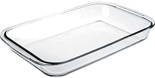 IBILI Bandeja rectangular de cristal, 40 x 23 x 6 cm