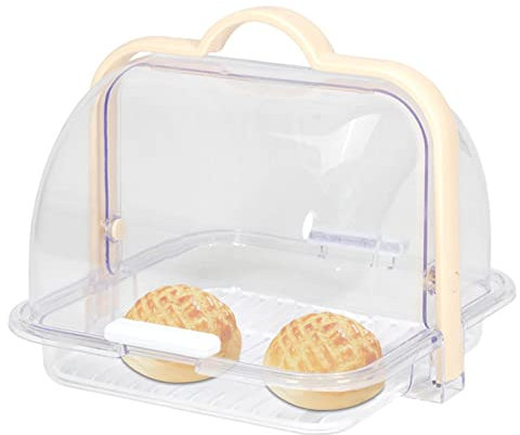 JINGAN Pane da bancone cucina, portapane trasparenti per bancone cucina, contenitore per alimenti con manico per pane fatto in casa Piano di lavoro Muffins Rotoli Cucina