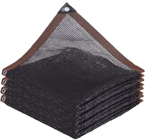Red De Sombra ProteccióN Solar, Velas De Sombra Rectangular para Patio, 40% Negra Malla Sombreadora con Ojales, Toldo para Plantas Invernadero Pérgola Césped Piscina(4-Pin,4x8m)