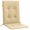 vidaXL Niedriglehner Auflagen 2 STK., Polster Kissen für Gartenmöbel, Stuhlauflage Sitzauflage für Gartenstuhl, Gartenstuhlauflagen, Melange Beige 100x50x4cm Stoff
