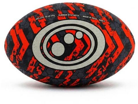 OPTIMUM PALLA STREET RUGBY - NERO/ARANCIO - MISURA 5