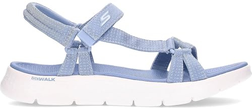 Skechers Women's Go Walk Flex Sandal Sublime Sandals, Blue Textile, 4 UK